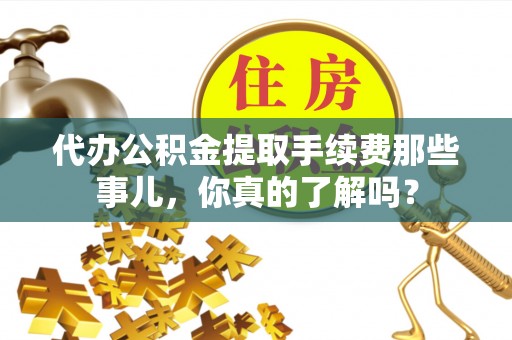 昌都代办公积金提取手续费那些事儿，你真的了解吗？