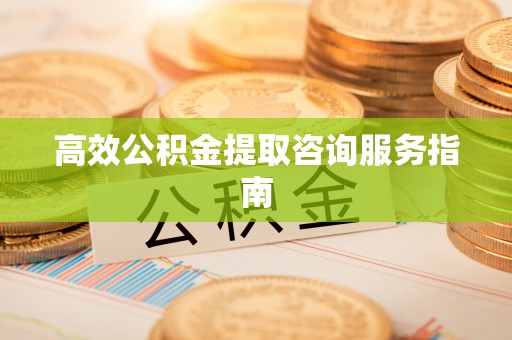昌都高效公积金提取咨询服务指南