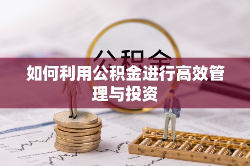 昌都如何利用公积金进行高效管理与投资
